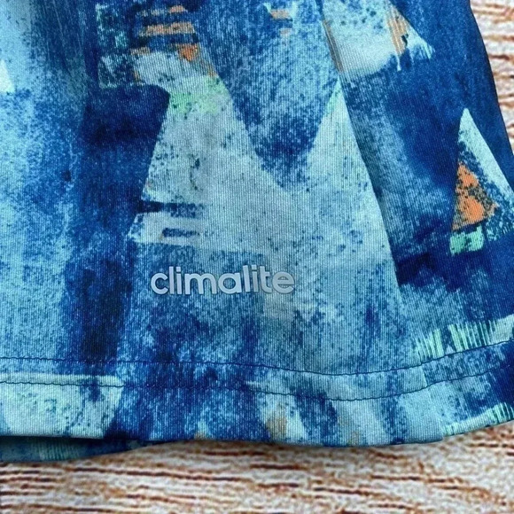 Adidas Climalite Women’s Sports Top Sleeveless Blue Pattern Small - Picture 6 of 7